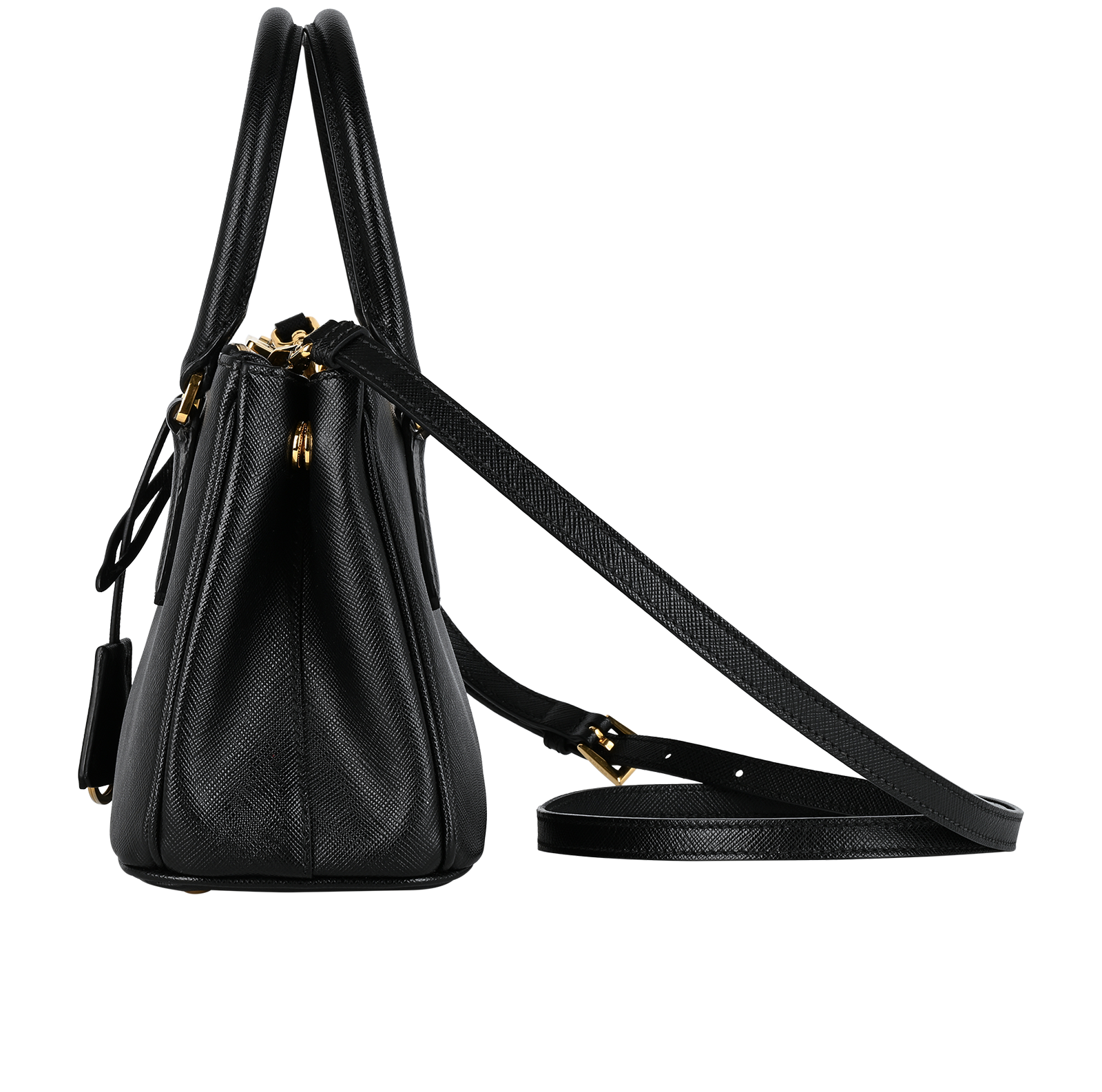 Mini Galleria, &pound;1,600, Handbags, Black, Leather, Bottom view